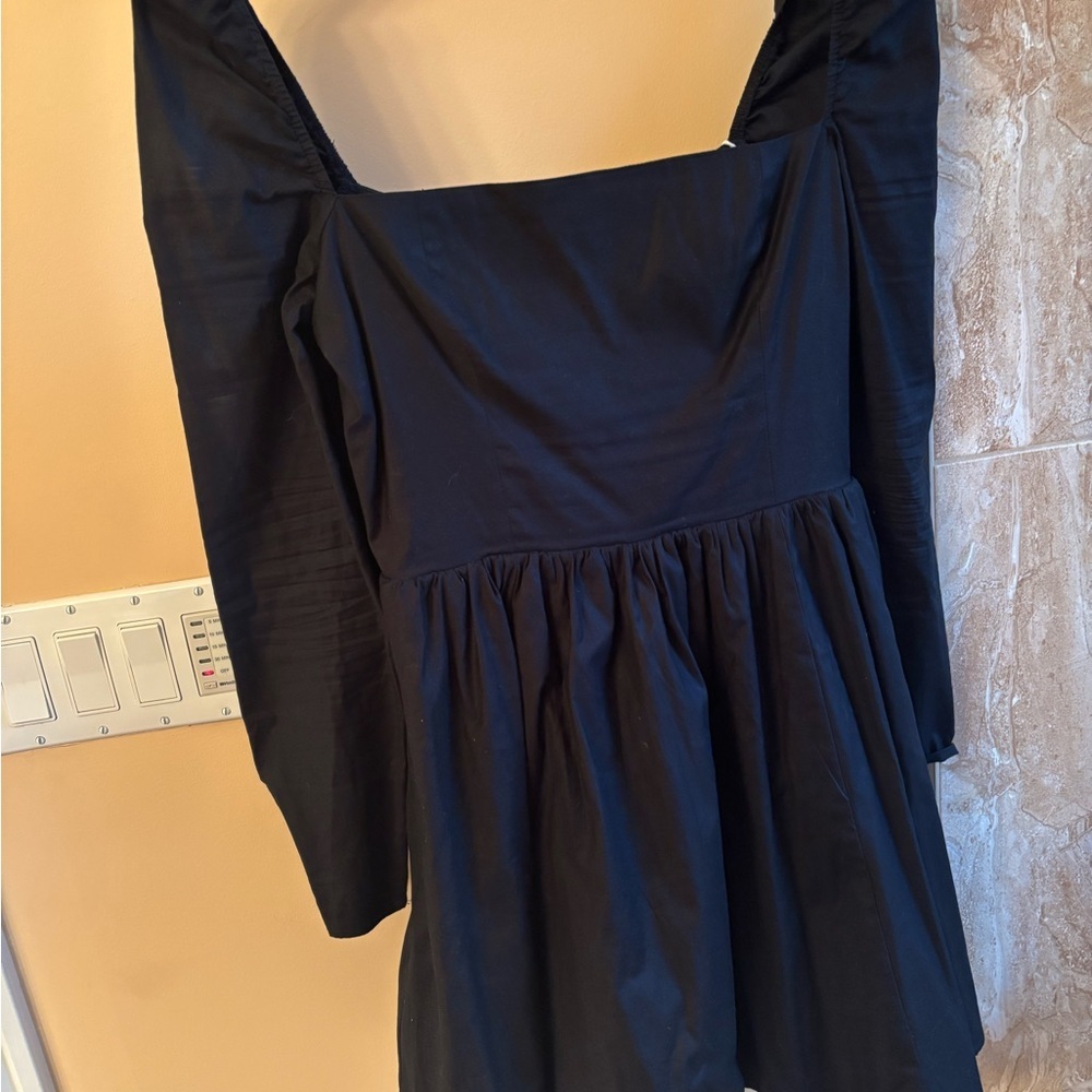 Reformation Black Baby Doll Dress